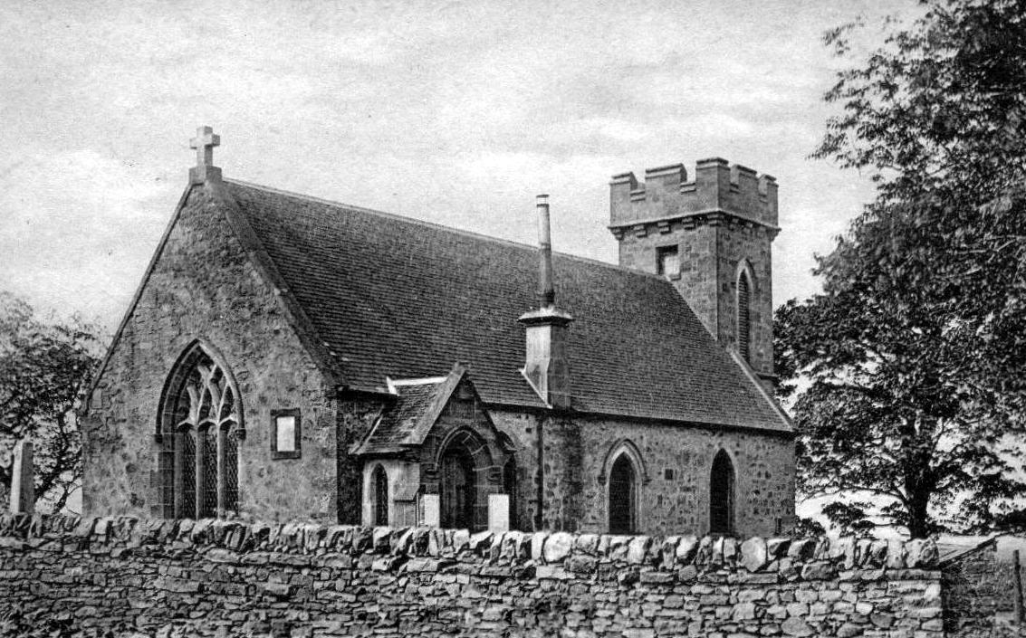 The Parish Church of Dunsyre on its mound above the Medwin Water